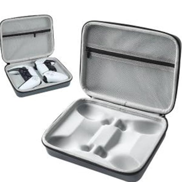 ZORBES® Carry Case for PS5/PS4 Game Controller EVA Hard Shell Controller Holder Dual Compartment Waterproof Anti-Scratch Travel Case Storage Case for PS5/PS4 Game Controllers ZORBES® Carry Case for PS5/PS4 Game Controller EVA Hard Shell Controller Holder Dual Compartment Waterproof Anti-Scratch Travel Case Storage Case for PS5/PS4 Game Controllers
